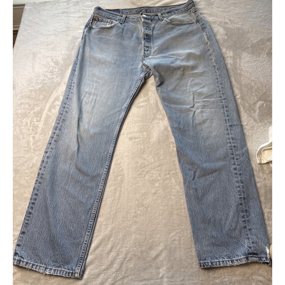 Levi's‎ 501 Mens Size 38/32 Vintage Button Fly Blue Jeans MADE IN USA